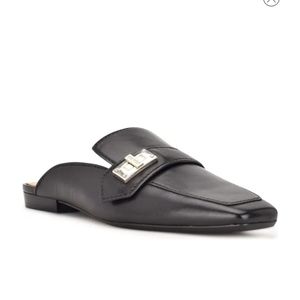 Nine West Neat 9X9 Leather Mules Size 8.5